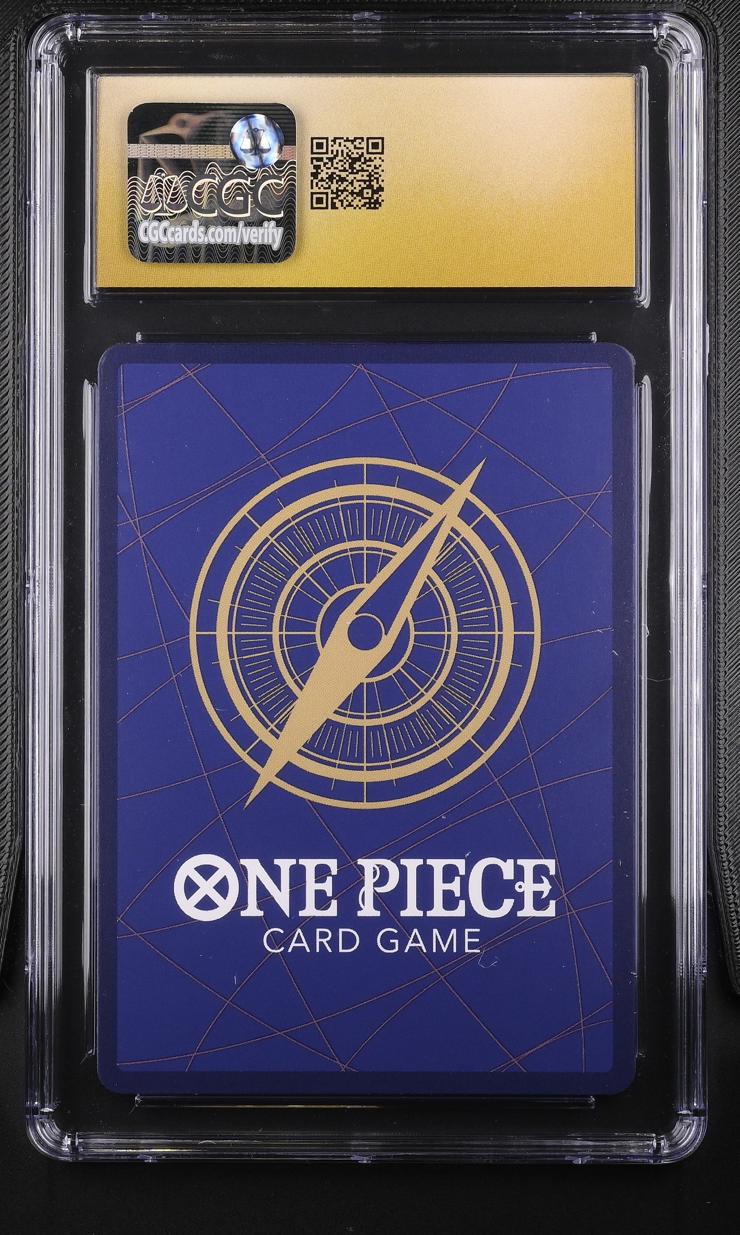 CGC Pristine 10 graded Sanji OP09-065 Super Rare Special Alternate Art card from the One Piece Card Game, showcasing suit artwork by Bashikou in a protective grading case.