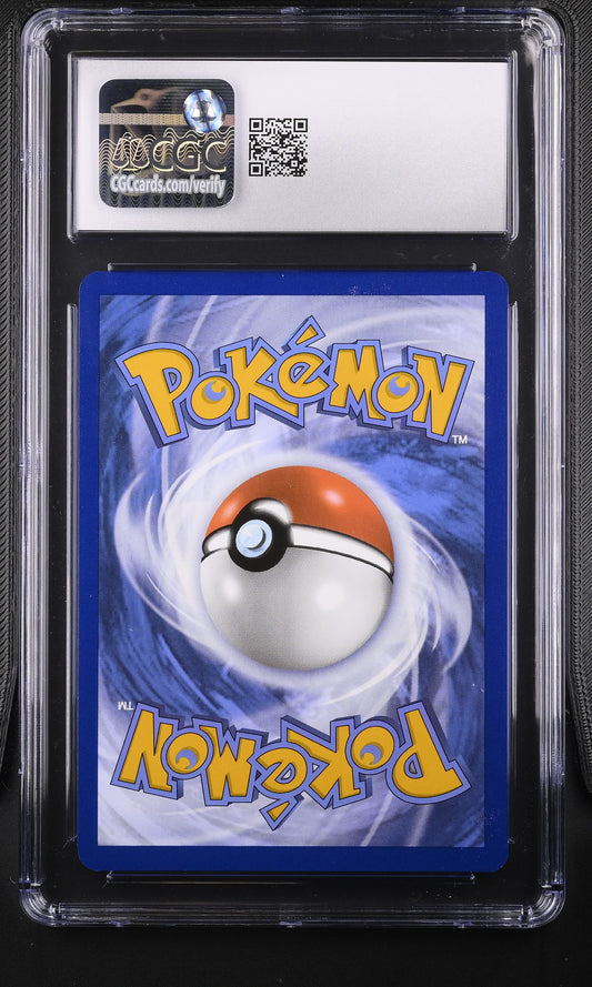CGC Gem Mint 10 graded 2023 English Charmander 001/034 from Trading Card Game Classic Charizard Deck featuring classic Mitsuhiro Arita artwork with a striking glitter holofoil background.