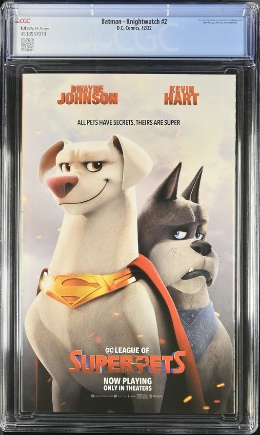 Batman: Knightwatch #2 comic with Batman, Robin, and Penguin cover by Marcelo Di Chiara, CGC 9.4 graded