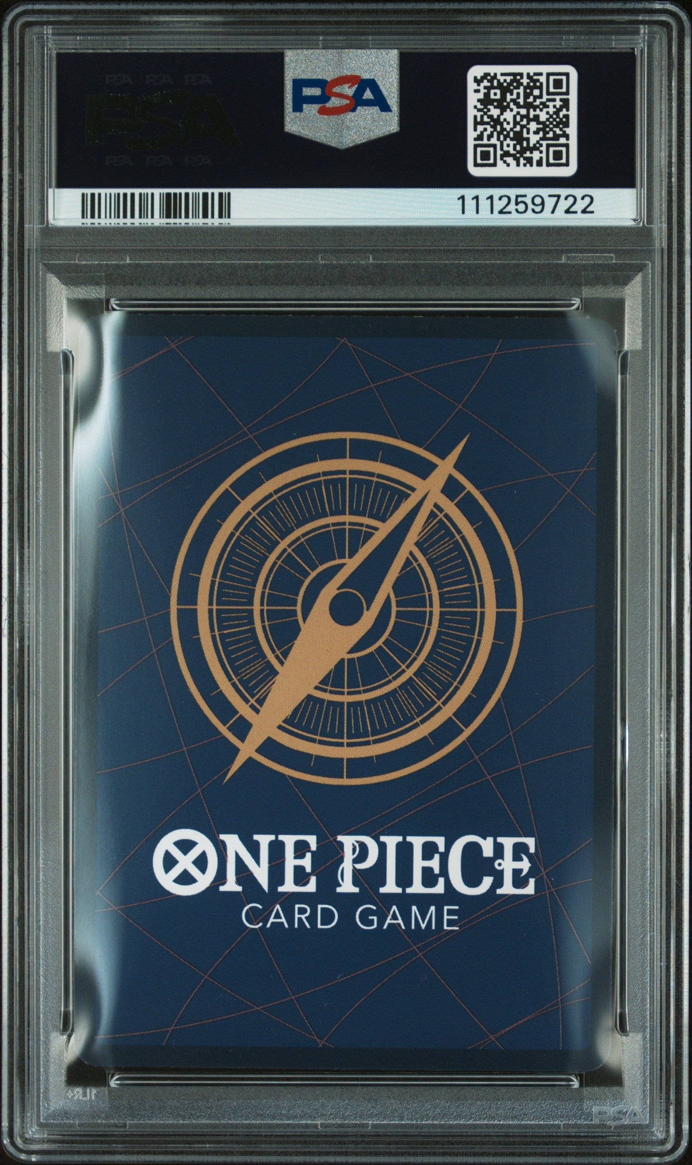 2024 One Piece OP09 Trafalgar Law #069 Alternate Art PSA 10 GEM MINT card featuring the Heart Pirates captain with sword in moody artwork