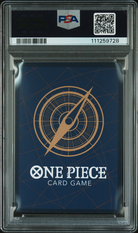 2024 One Piece Adio OP09-023 Secret Rare graded PSA 10 GEM MINT