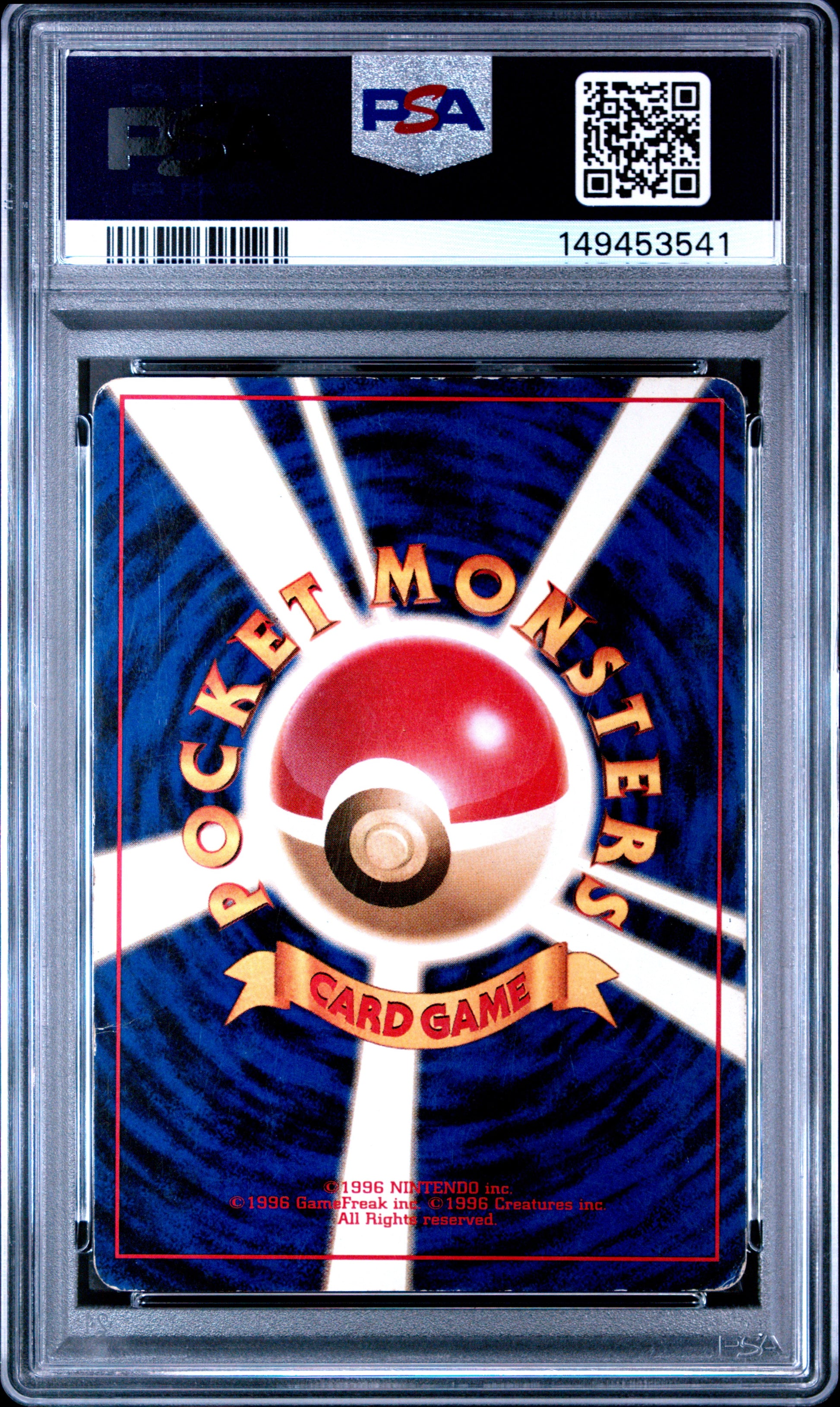 PSA 3 Charizard No. 006 Holo card from the 1996 Japanese Pokémon Base Set