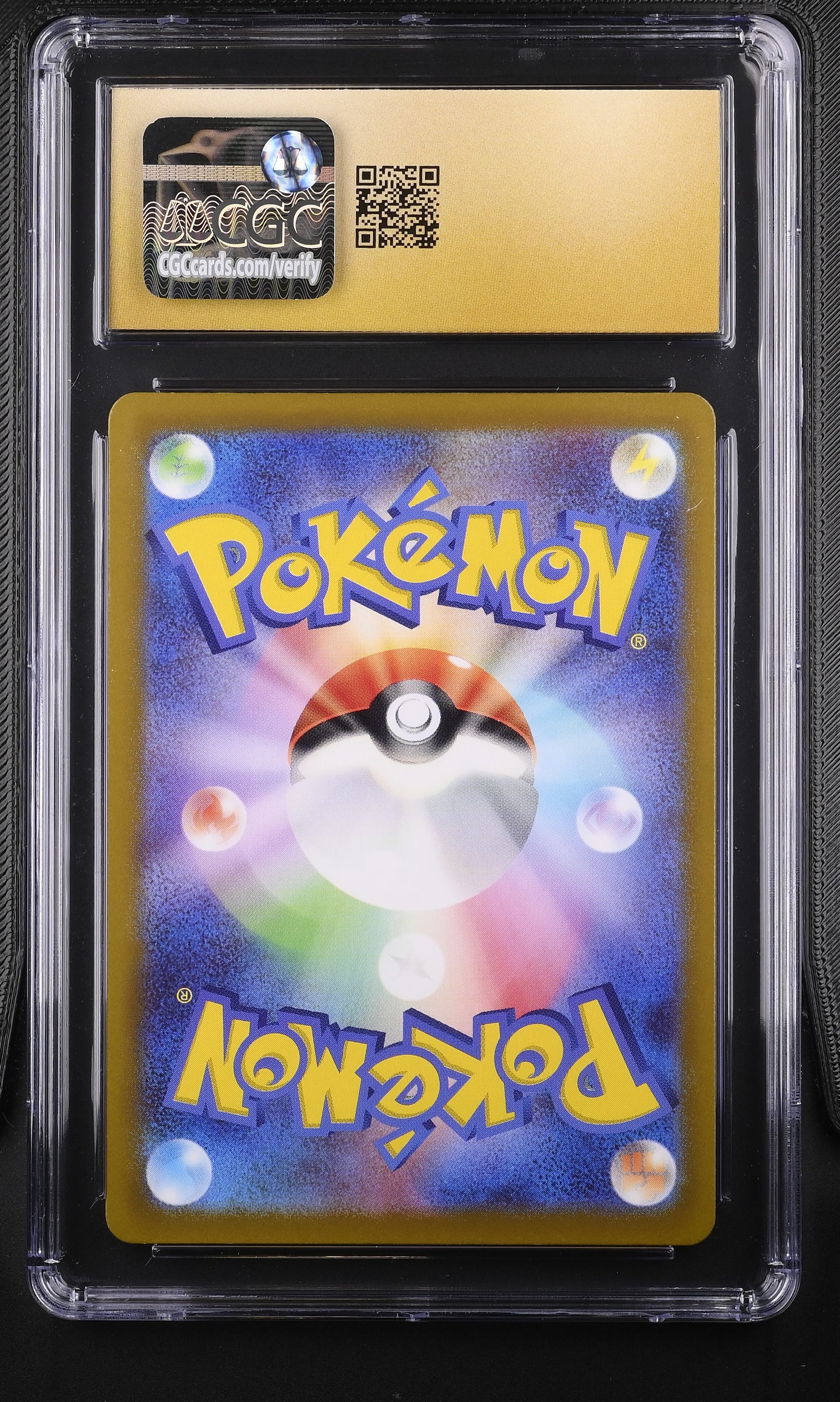 CGC Pristine 10 graded 2022 Japanese Magmortar 175/172 Art Rare from VSTAR Universe featuring full-art campfire illustration with an Electivire cameo by Saya Tsuruta.