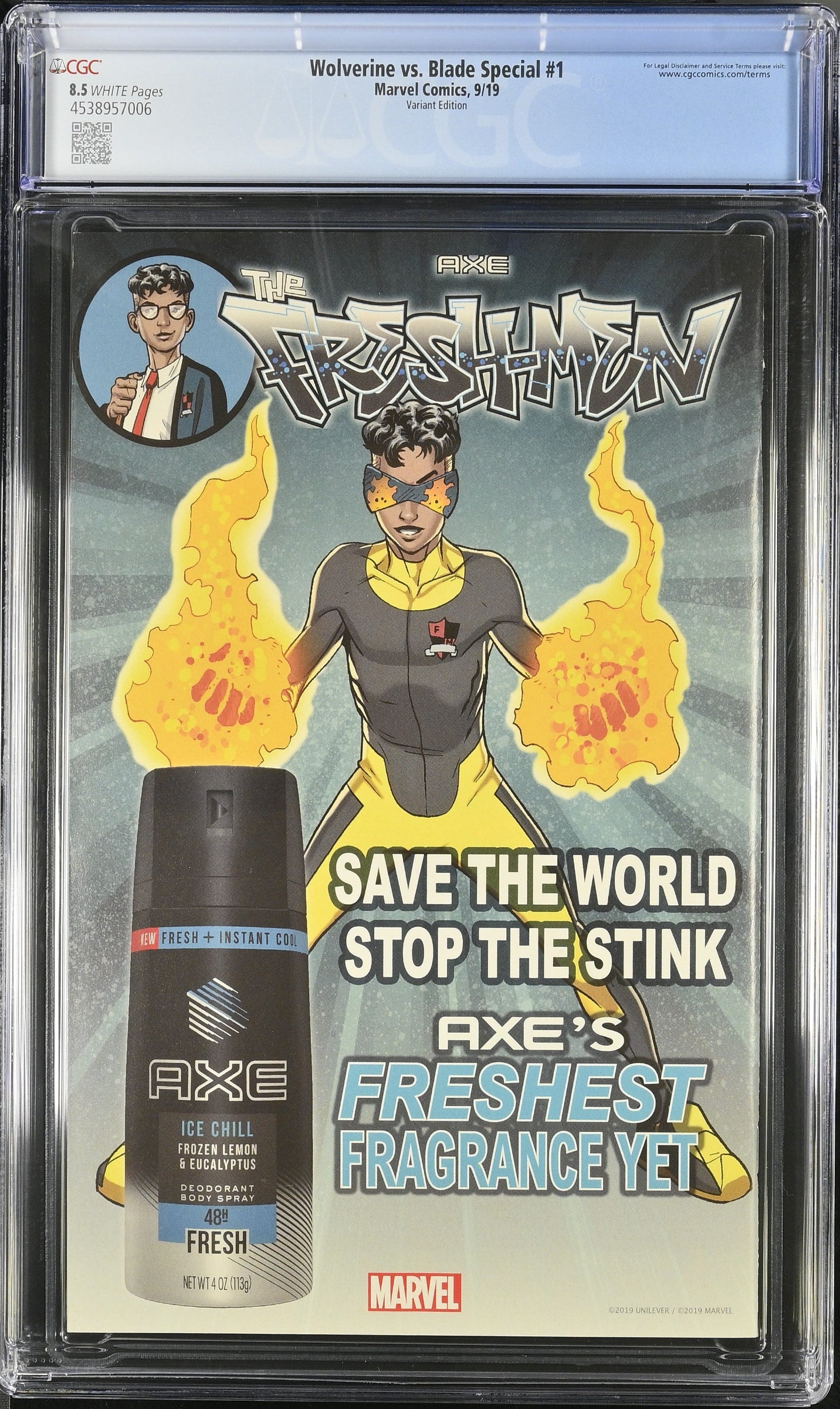 Wolverine vs. Blade Special #1 Variant Cover CGC 8.5 graded Marvel comic from 2019
